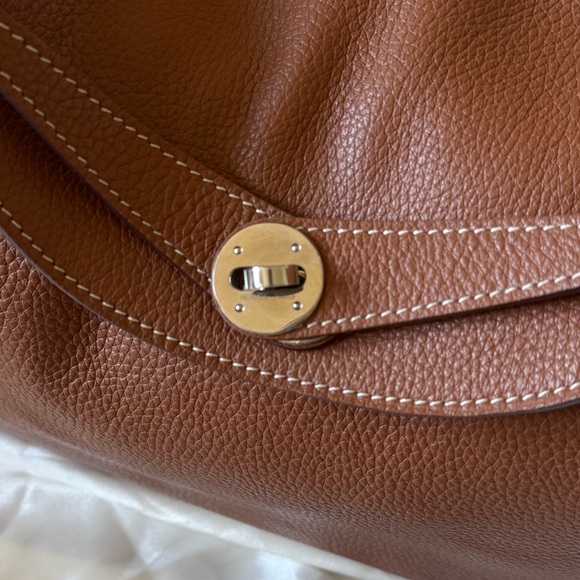 Hermes Lindy Bag Genuine Tan Leather - Picture 9 of 11